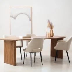 Eettafel Aya Naturel Deens Ovaal 210cm - Giga Meubel