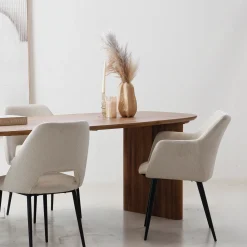 Eettafel Aya Naturel Deens Ovaal 210cm - Giga Meubel