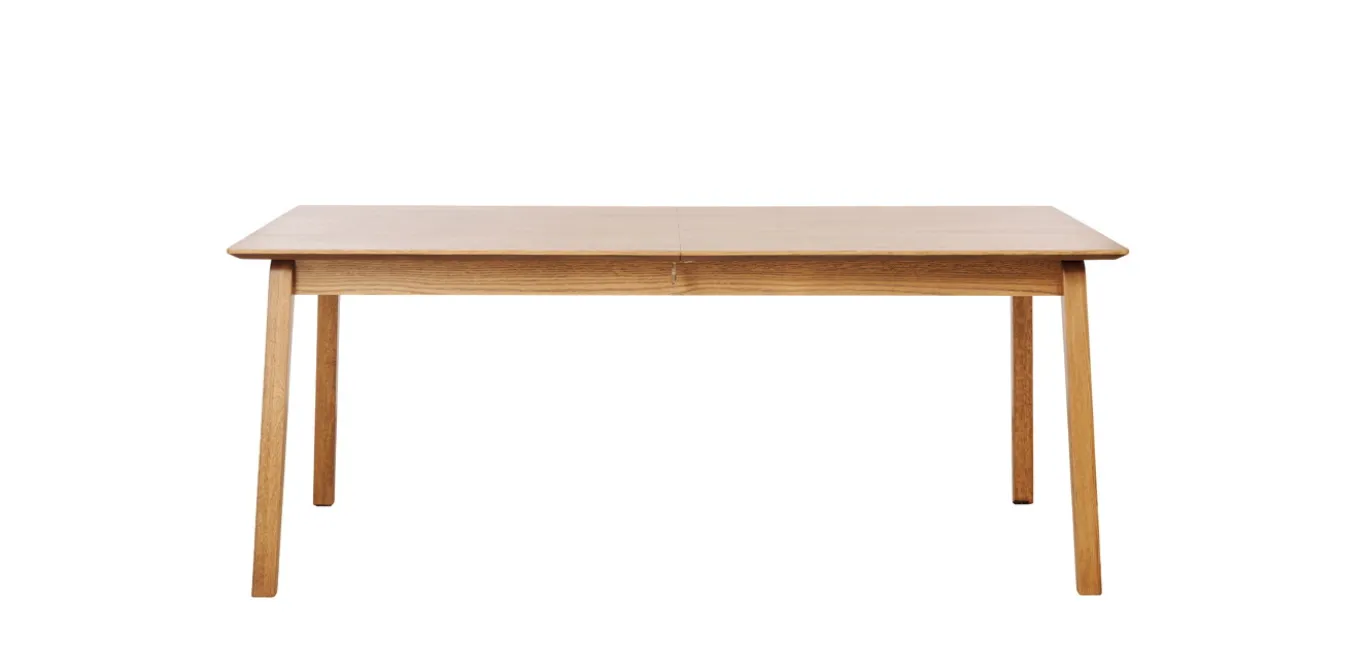 Eettafel Bari Uitschuifbaar Naturel Eiken 95x190-290cm - Giga Living