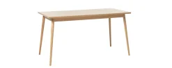 Eettafel Barrali Naturel Eiken 90x150cm - Giga Living