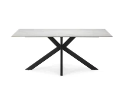 Eettafel Bimba Wit Keramiek Zwart - Giga Meubel