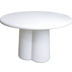 Eettafel Boaz Rond Beige 120cm - Giga Meubel