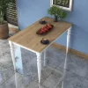Eettafel Bostanli Walnoot/Wit 120cm