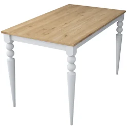 Eettafel Bostanli Walnoot/Wit 120cm