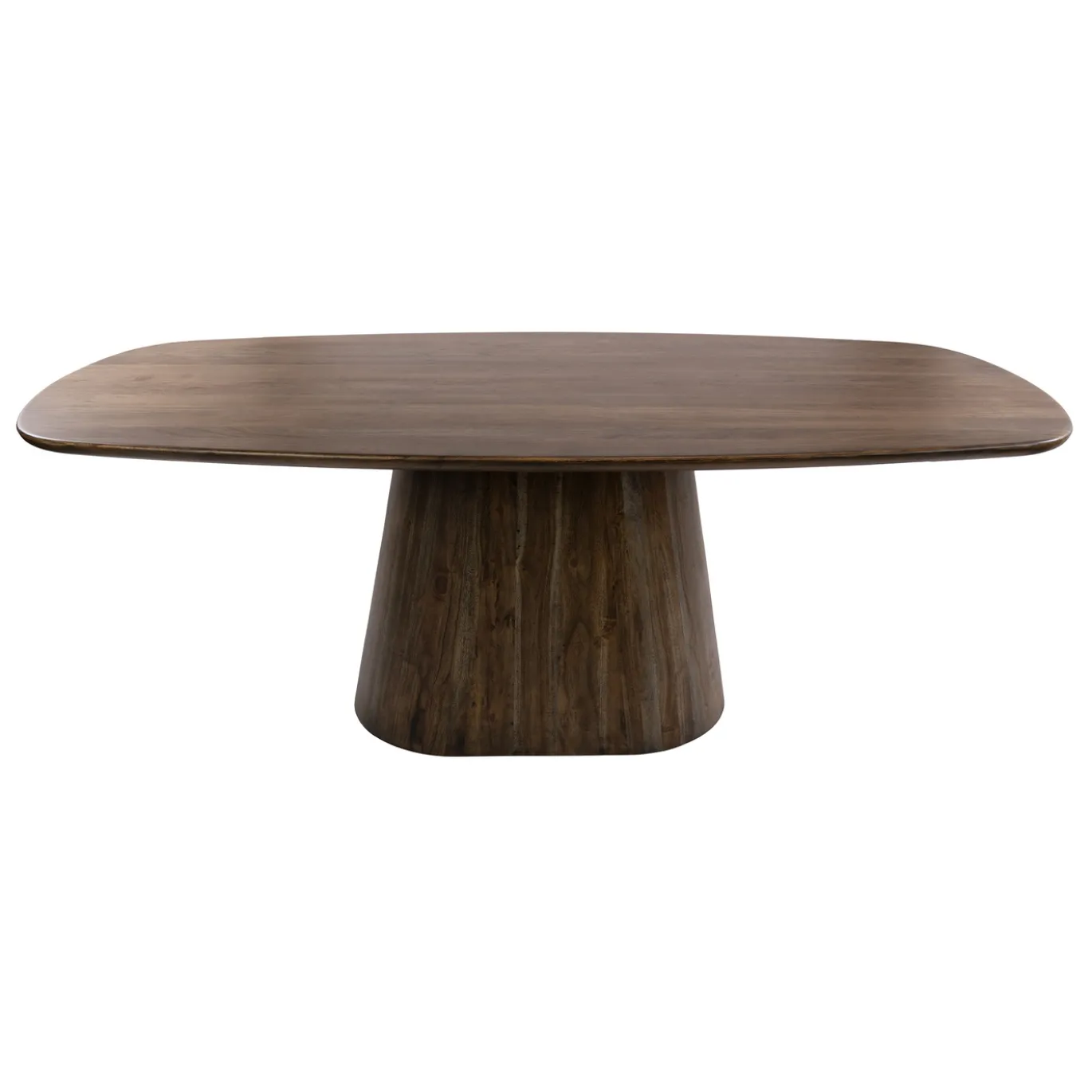 Eettafel Central Deens Ovaal Acaciahout Bruin 215cm - Giga Meubel