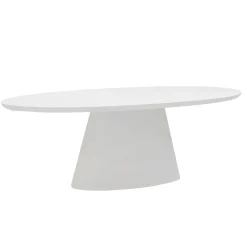 Eettafel Cleo Ovaal Wit 160cm - Giga Meubel