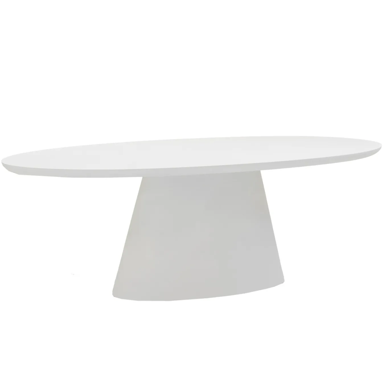Eettafel Cleo Ovaal Wit 160cm - Giga Meubel