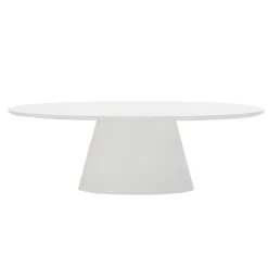 Eettafel Cleo Ovaal Wit 160cm - Giga Meubel