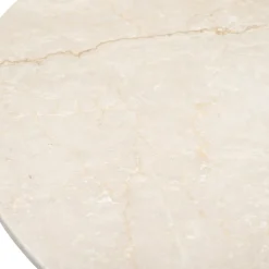 Eettafel Danae Donkerbruin Marmer Rond Ø130cm - Giga Meubel