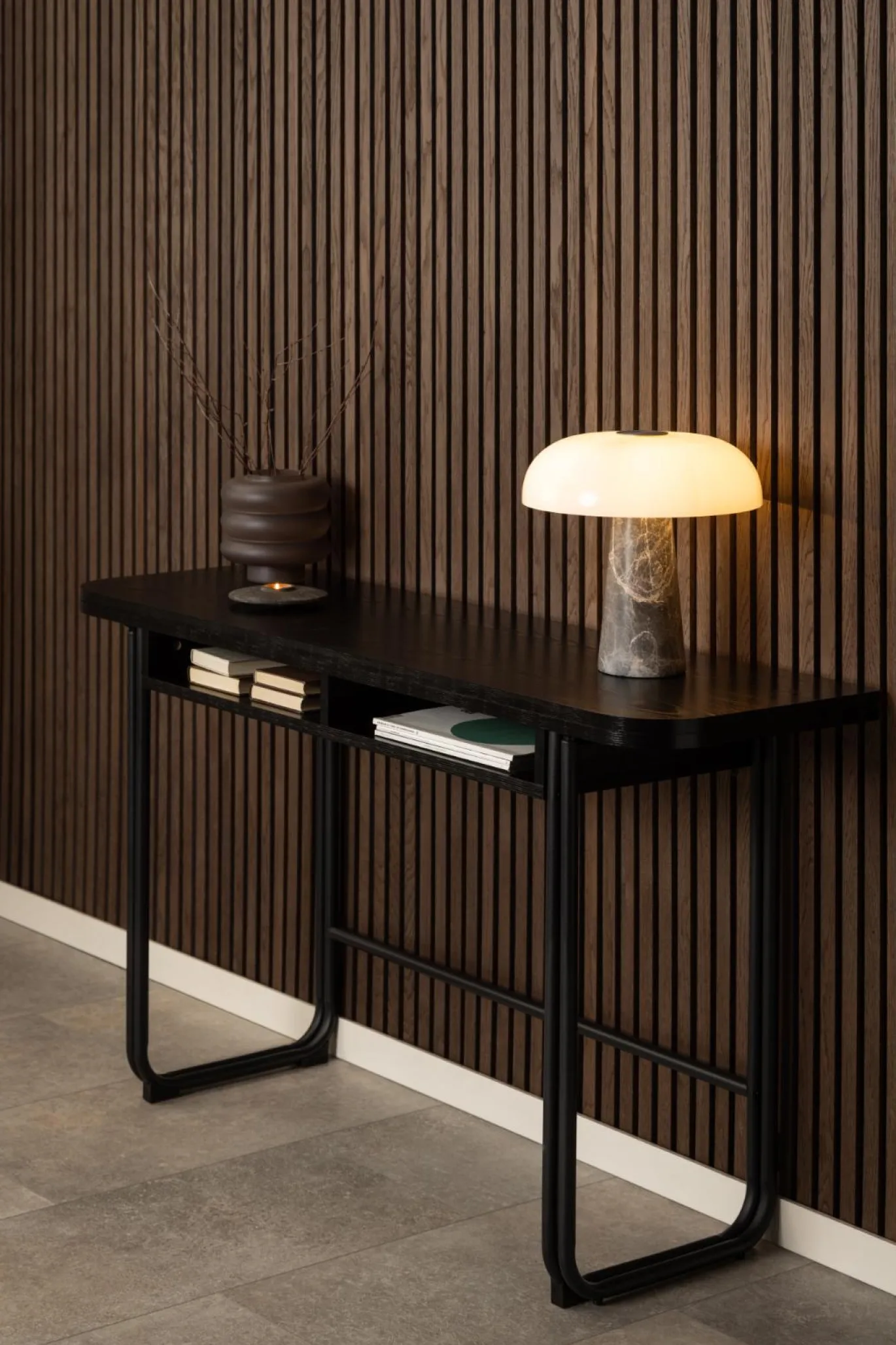 Eettafel Darrel Zwart 40/80x140x77cm MDF - Giga Living