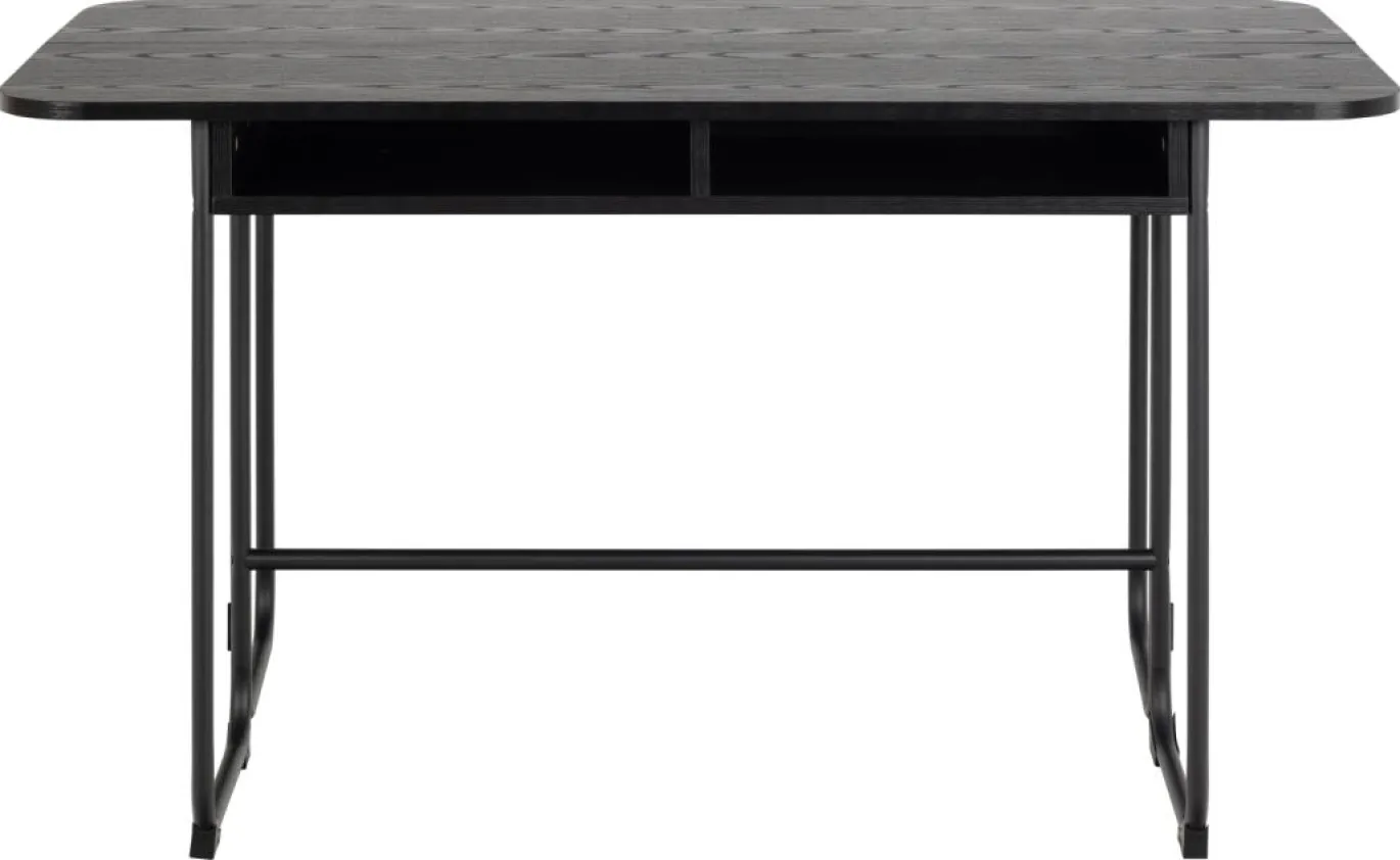 Eettafel Darrel Zwart 40/80x140x77cm MDF - Giga Living