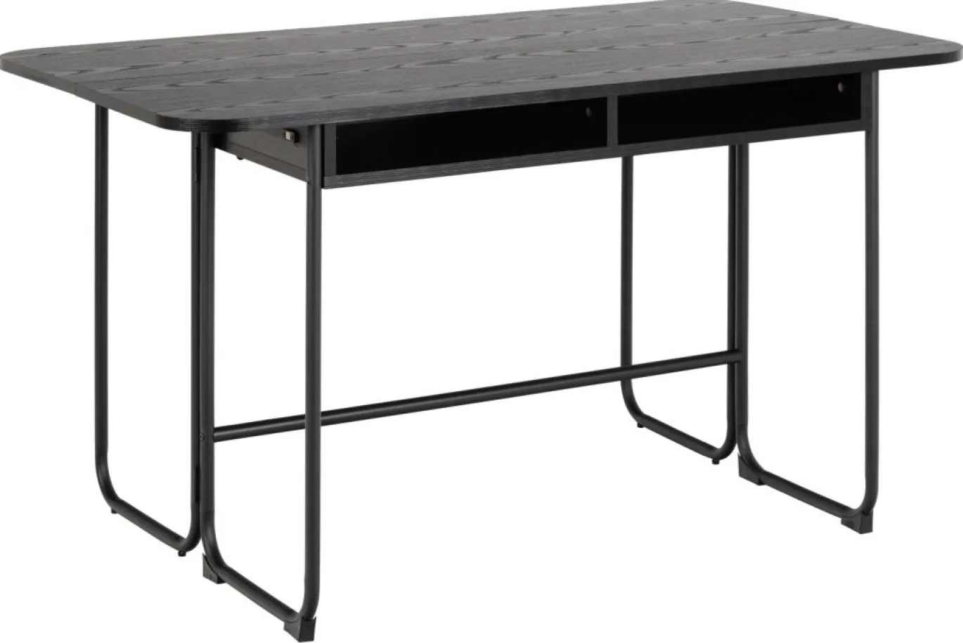 Eettafel Darrel Zwart 40/80x140x77cm MDF - Giga Living
