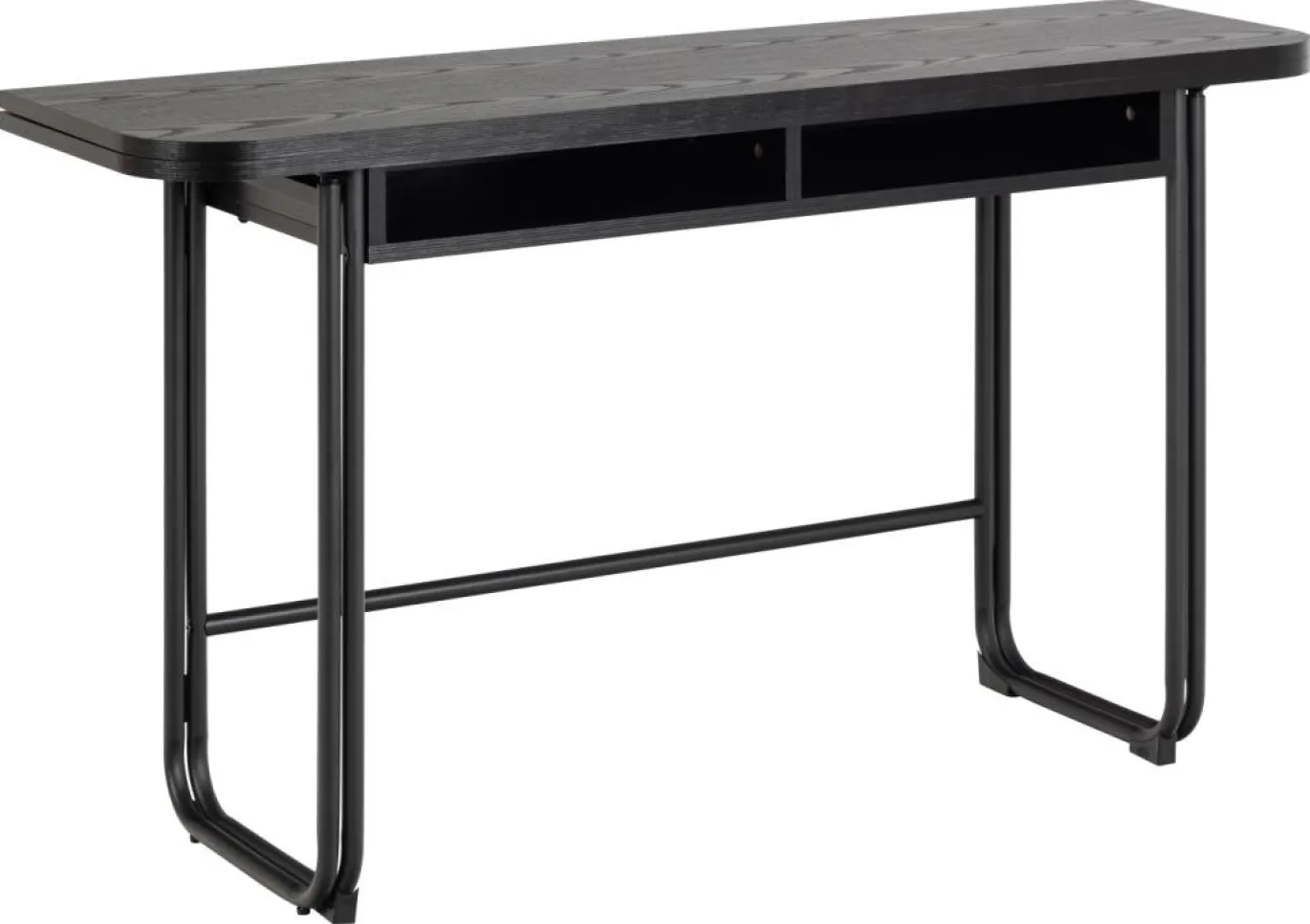 Eettafel Darrel Zwart 40/80x140x77cm MDF - Giga Living