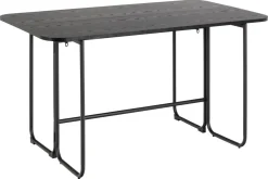 Eettafel Darrel Zwart 40/80x140x77cm MDF - Giga Living