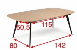 Eettafel Dunes Uitschuifbaar 180cm - Giga Living