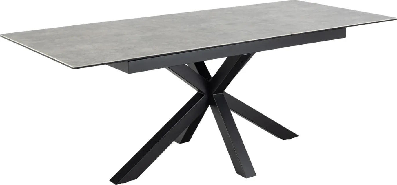 Eettafel Durgan Keramiek Grijs Uitschuifbaar 170/210cm - Giga Living