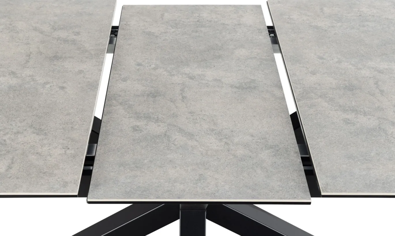 Eettafel Durgan Keramiek Grijs Uitschuifbaar 170/210cm - Giga Living