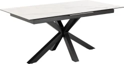 Eettafel Durgan Keramiek Wit Uitschuifbaar 170/210cm - Giga Living