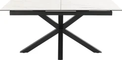 Eettafel Durgan Keramiek Wit Uitschuifbaar 170/210cm - Giga Living