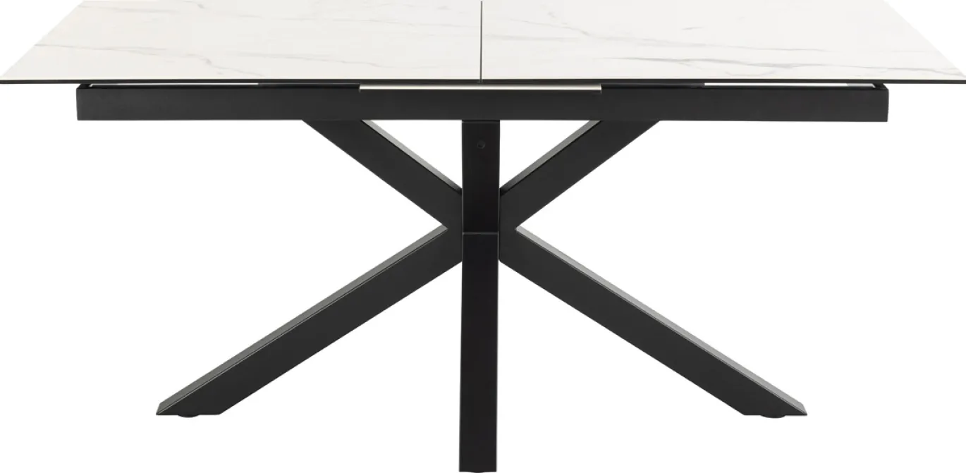 Eettafel Durgan Keramiek Wit Uitschuifbaar 170/210cm - Giga Living