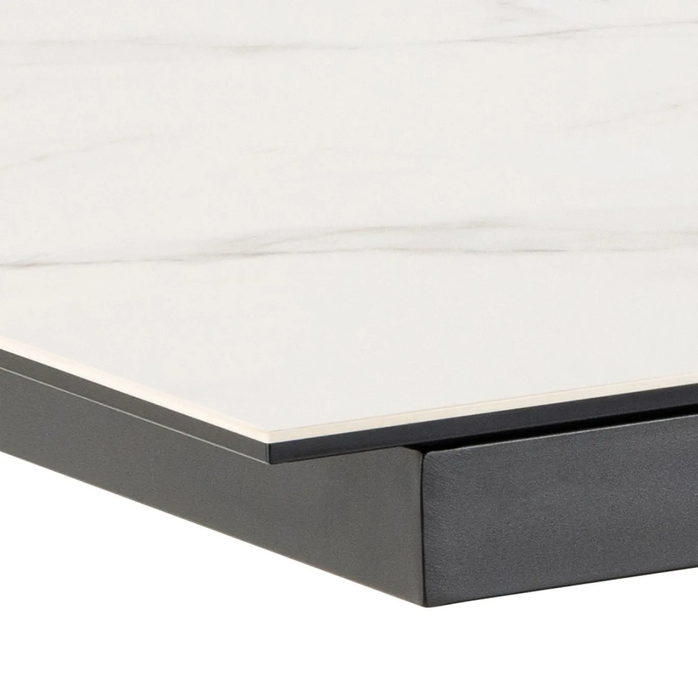 Eettafel Durgan Keramiek Wit Uitschuifbaar 170/210cm - Giga Living