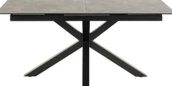 Eettafel Durgan Zwart Uitschuifbaar 168/210x90cm - Giga Living