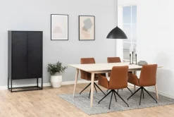 Eettafel Dysta Eikenfineer Wit 200cm - Giga Living
