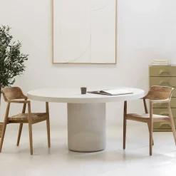 Eettafel Eden Rond Beige 120cm - Giga Meubel