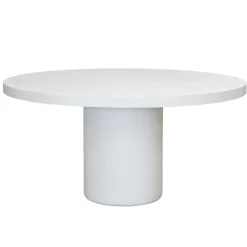 Eettafel Eden Rond Wit 120cm - Giga Meubel