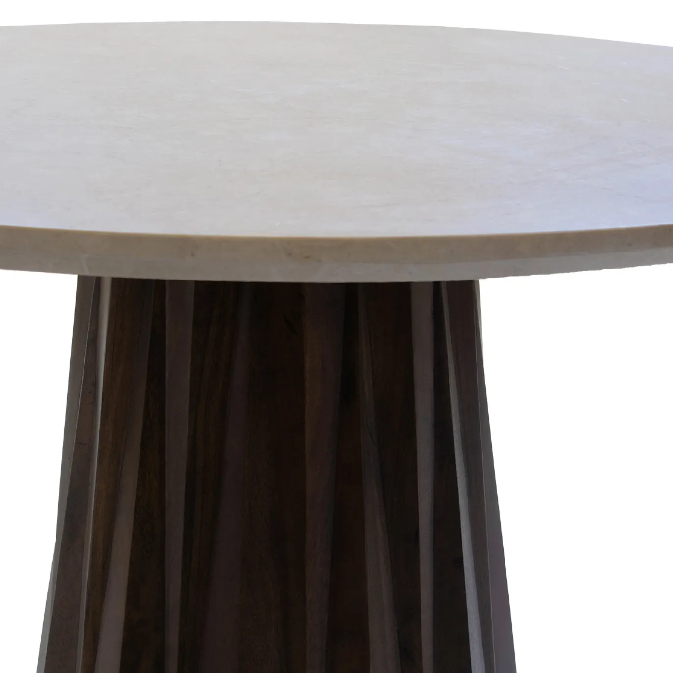Eettafel Faiza Marmer Beige Rond Ø150cm - Giga Meubel
