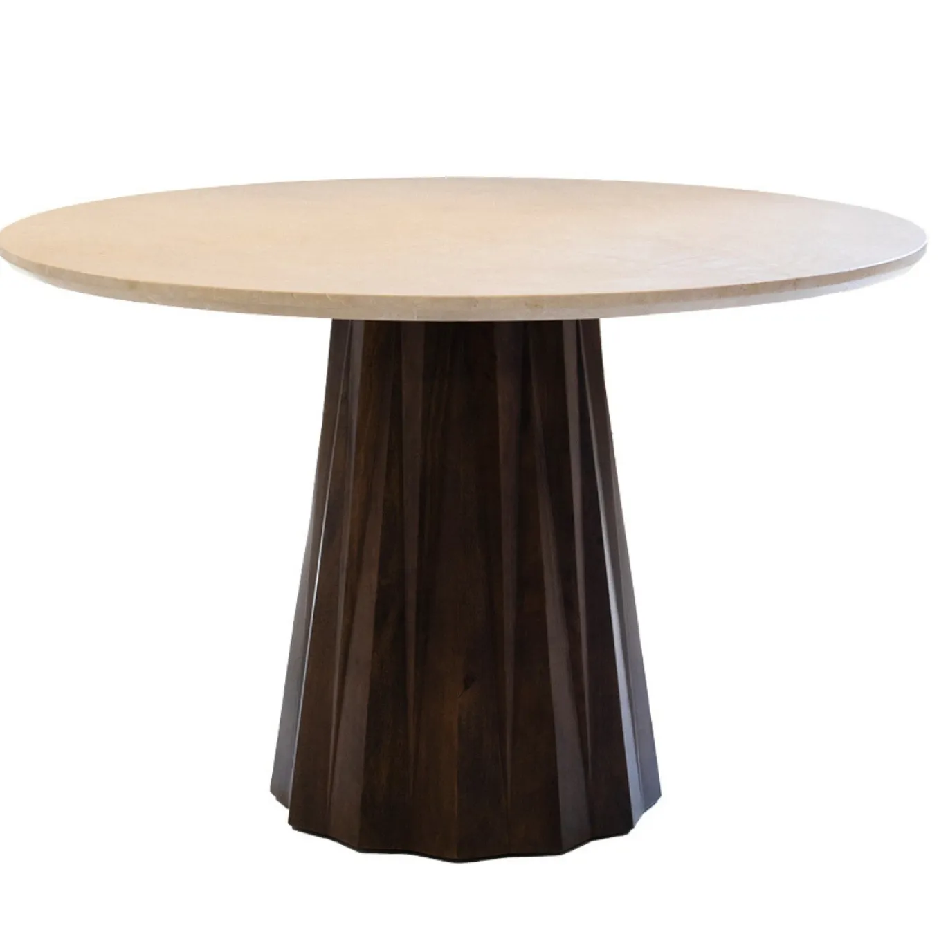 Eettafel Faiza Marmer Beige Rond Ø150cm - Giga Meubel