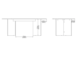 Eettafel Family 100x200cm Cashmere - Giga Living