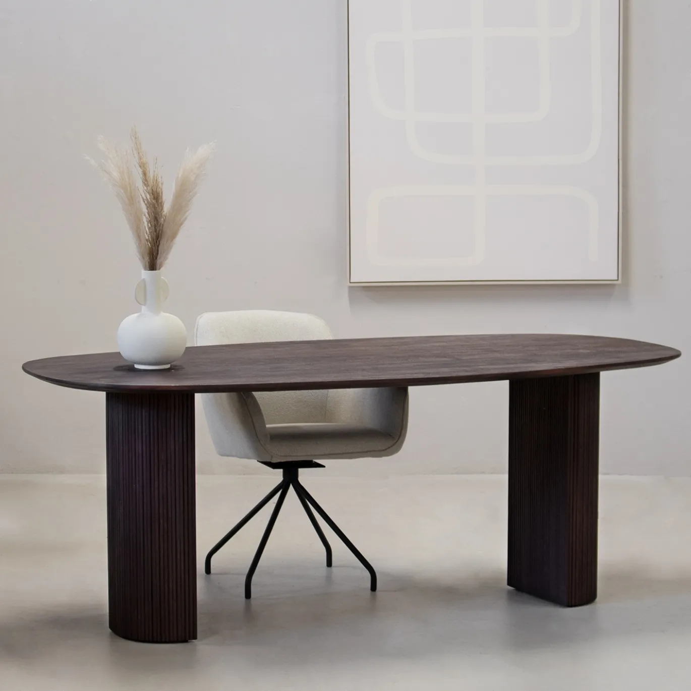 Eettafel Feline Walnoot 200cm - Giga Meubel