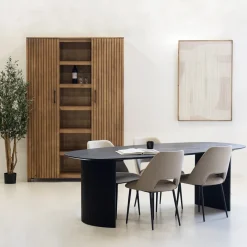 Eettafel Feline Zwart 200cm - Giga Meubel
