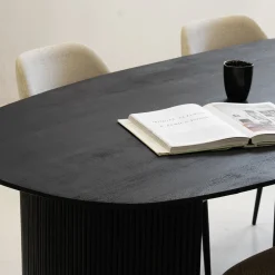 Eettafel Feline Zwart 200cm - Giga Meubel