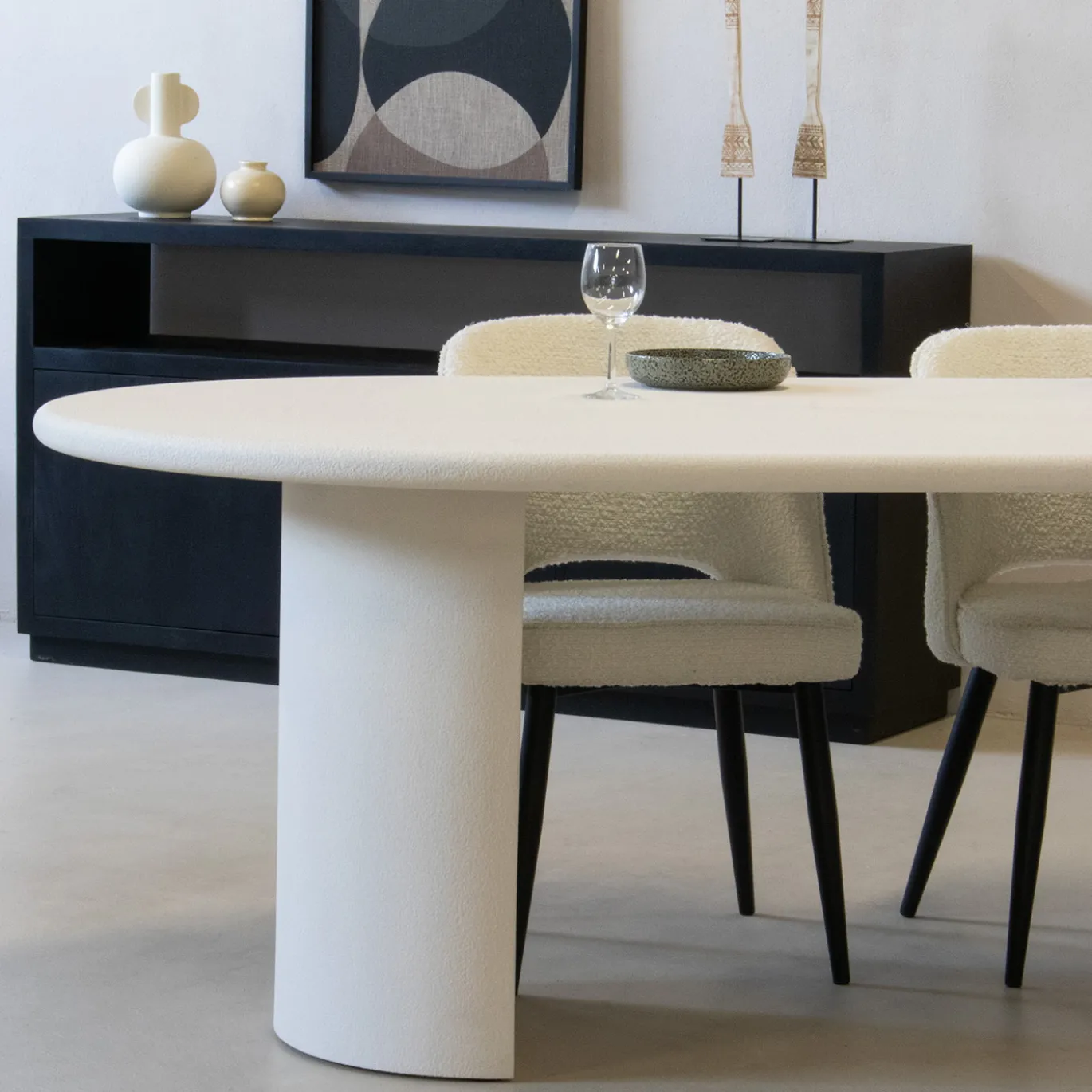Eettafel Flow Off White 230cm - Giga Living