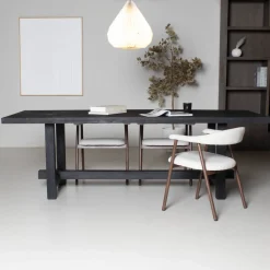 Eettafel Frans Zwart 300cm - Giga Meubel