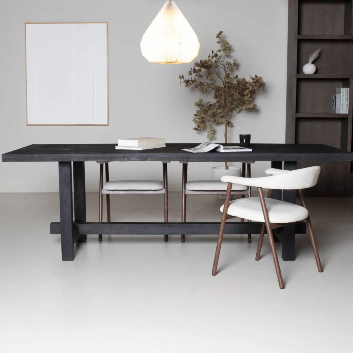 Eettafel Frans Zwart 300cm - Giga Meubel