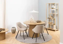 Eettafel Gillan Ø120cm Naturel - Giga Living