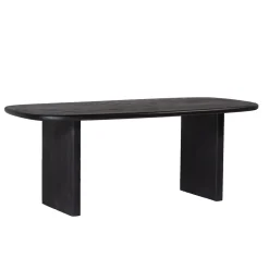 Eettafel Gin Zwart Deens Ovaal 240cm - Giga Meubel