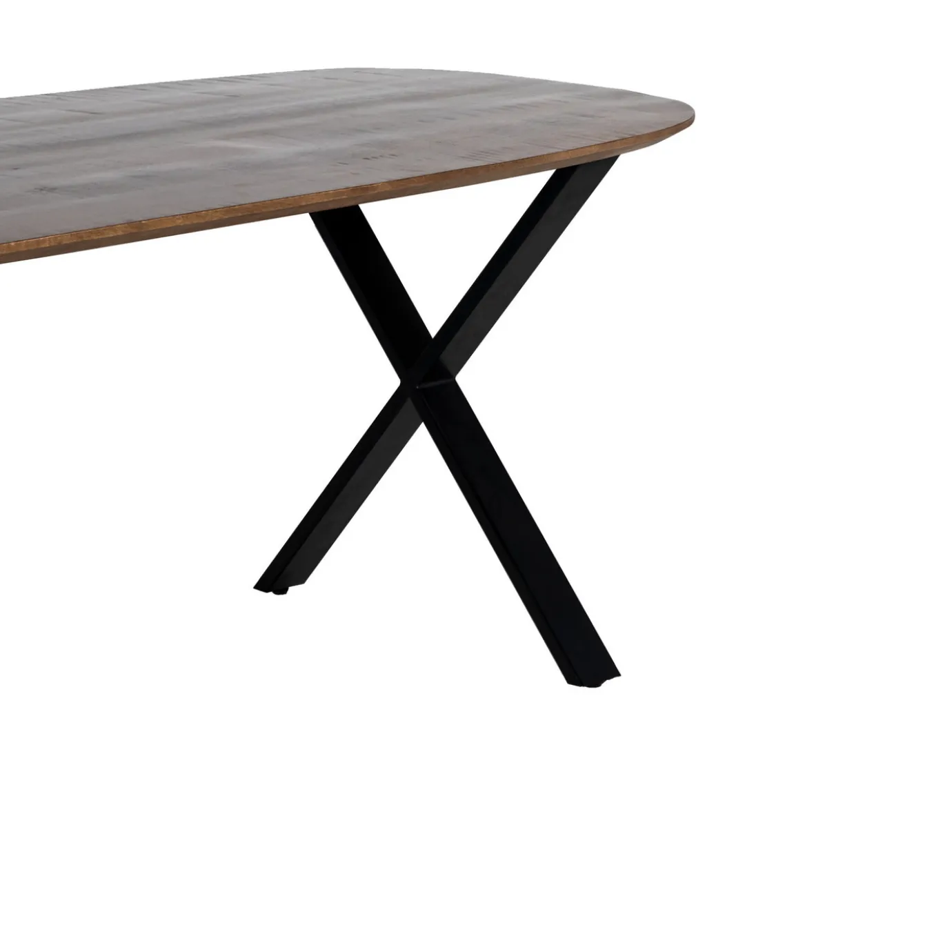 Eettafel Gordon Bruin Deens Ovaal 200cm - Giga Meubel