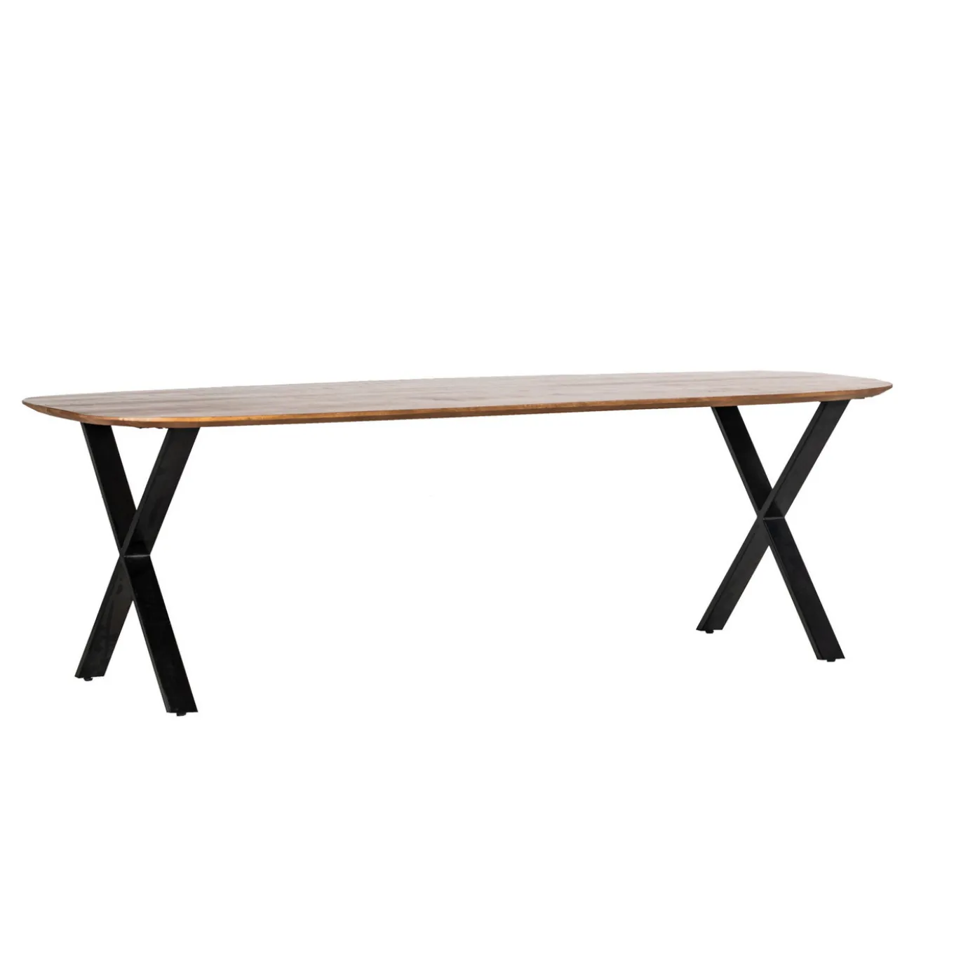 Eettafel Gordon Bruin Deens Ovaal 200cm - Giga Meubel
