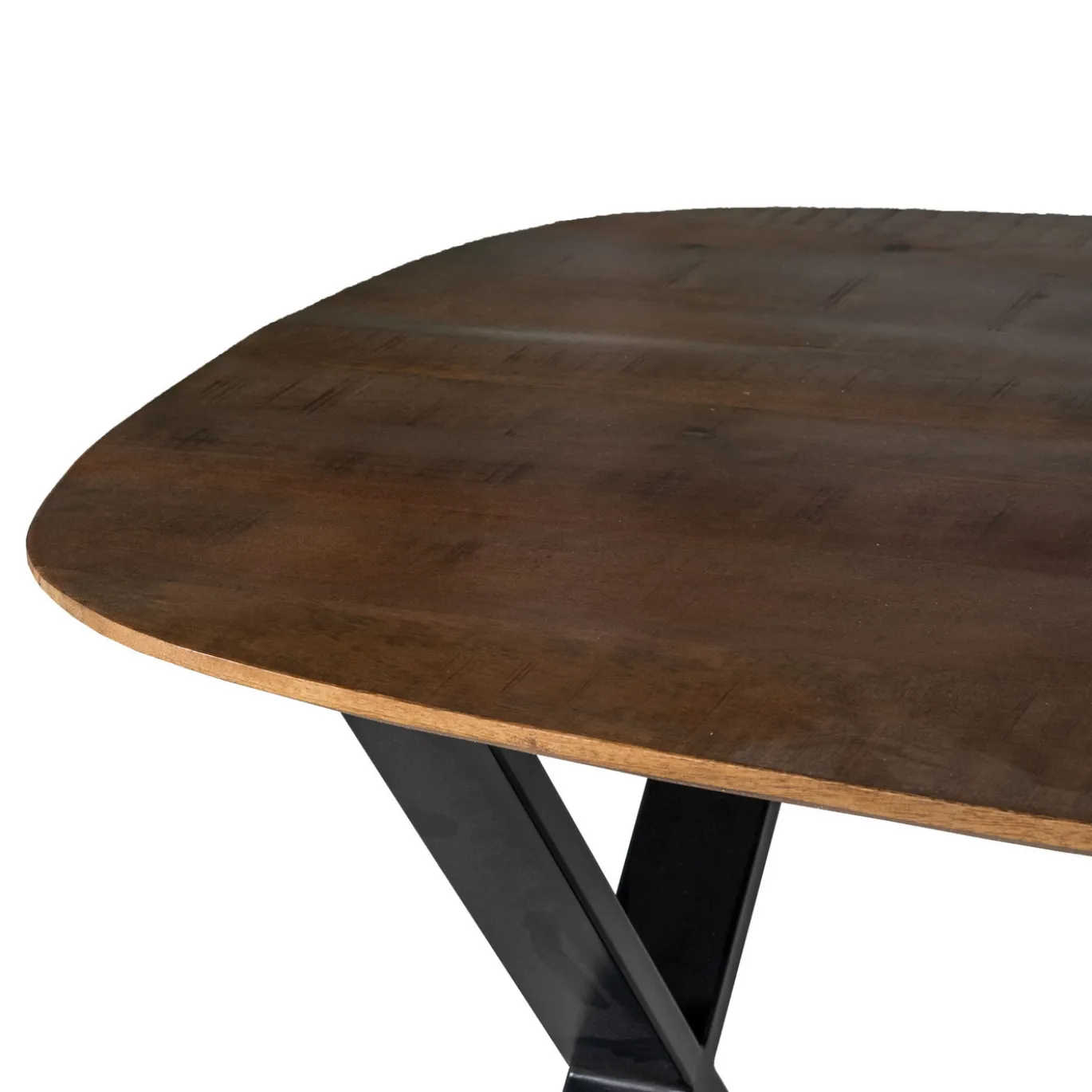 Eettafel Gordon Bruin Deens Ovaal 200cm - Giga Meubel