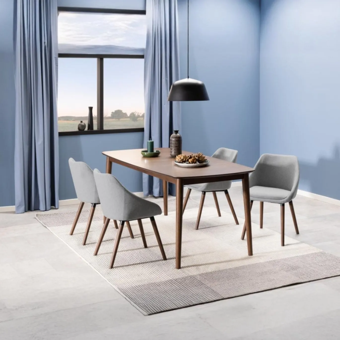 Eettafel Gradje Bruin 180/219x90x75cm MDF - Giga Living