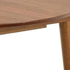 Eettafel Gradje Rond Walnoot Uitschuifbaar - Giga Living