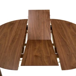 Eettafel Gradje Rond Walnoot Uitschuifbaar - Giga Living