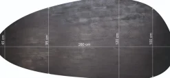Eettafel Hana Organisch Zwart 260cm - Giga Meubel