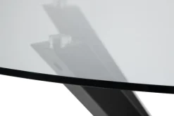 Eettafel Harrie Glas Zwart Ø119x75,5cm - Giga Living