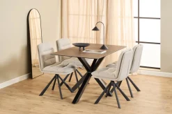 Eettafel Harrie Keramiek Bruin Lemco 135cm - Giga Living