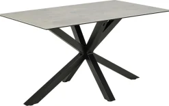 Eettafel Harrie Keramiek Grijs Anista 135cm - Giga Living